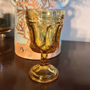 Vintage Fairfield Amber 8 Oz. Water Goblets - One Glass